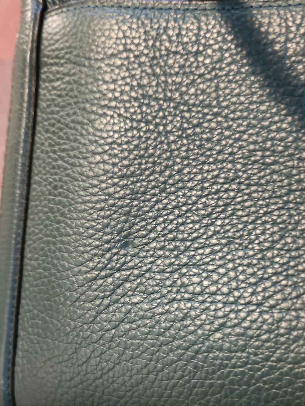 Coach Zoe Carryall 91026 Forest Green Pebble Leather Snake Embossed Satchel